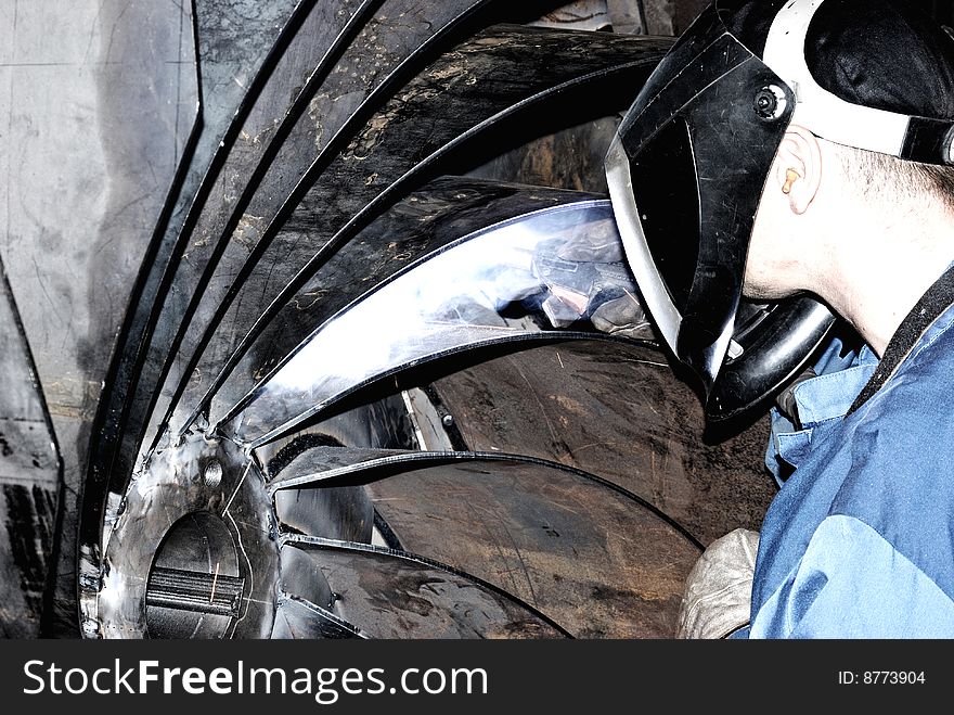 Welder At Work