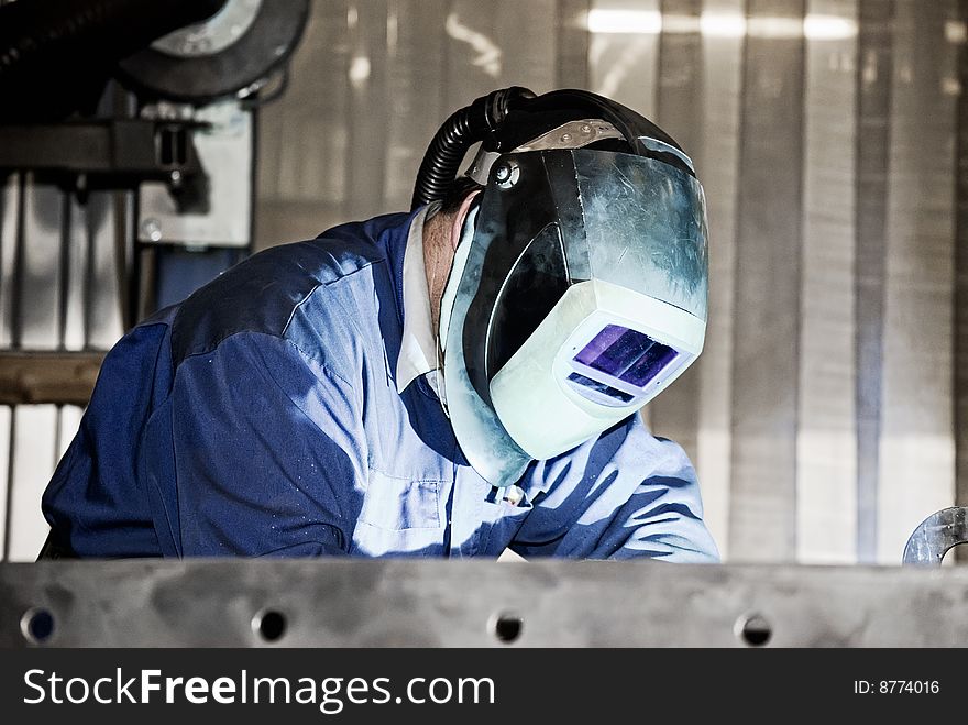 Welder At Work