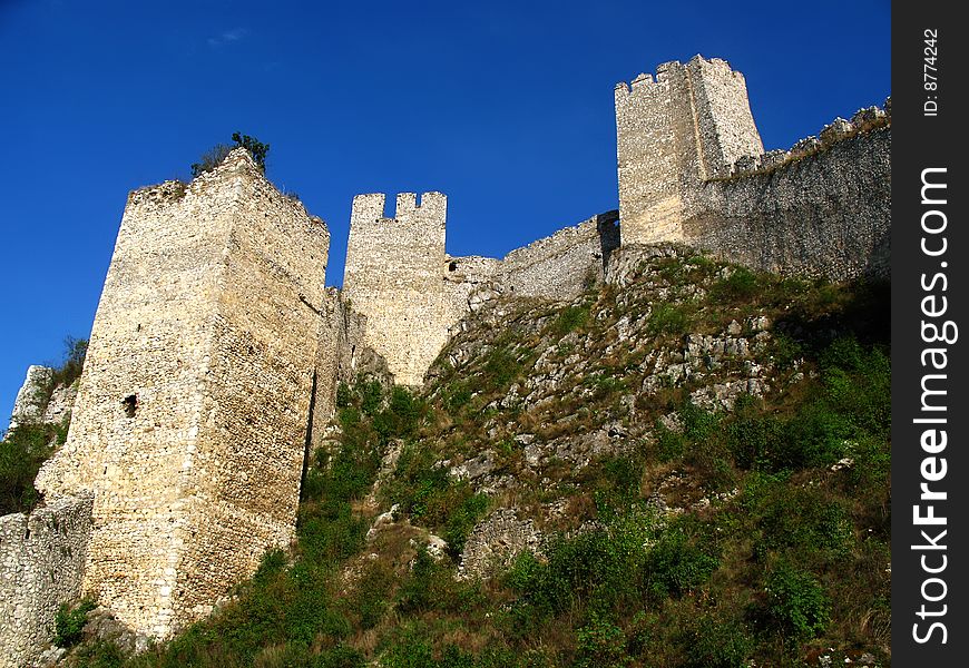 Ancient fortress on the river Danube