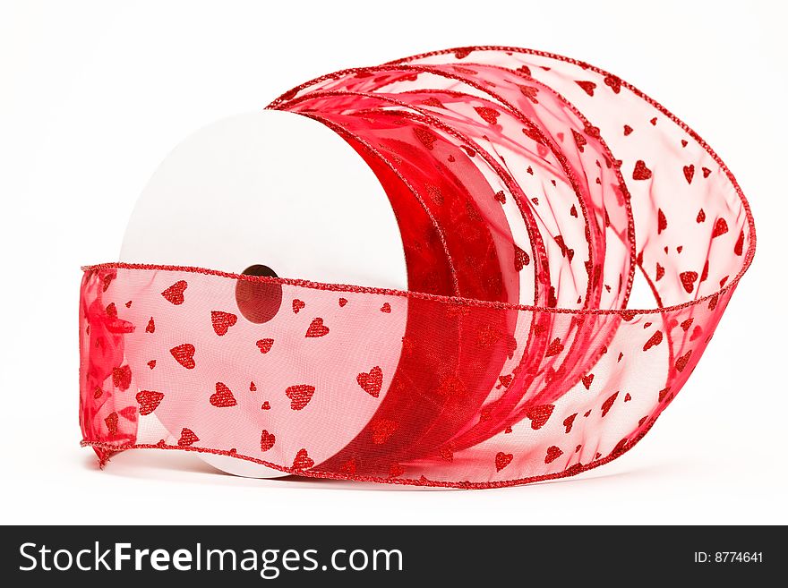 Spool Of Red Heart Ribbon