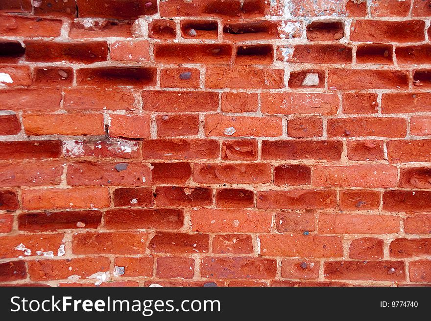 Red Brick wall, Old ruins