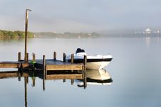 Boat On A Quiet Morning Stock Photography Boat On A Quiet Morning Stock Photography