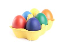 Easter Eggs In Carton Royalty Free Stock Photo