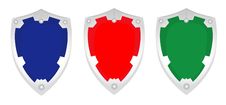 SHIELD SET - VECTOR Royalty Free Stock Images