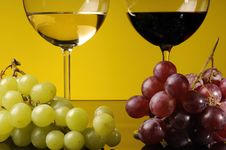 Two Glasses Of Wine Stock Photography Two Glasses Of Wine Stock Photography