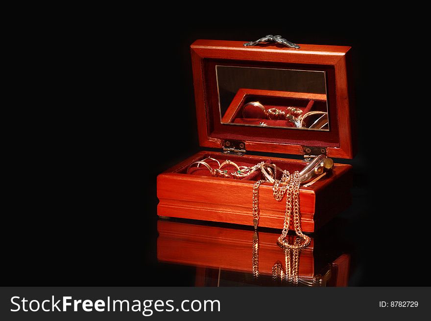 Casket with jewerly