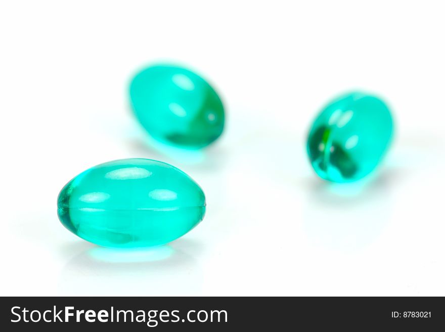 Headache Capsules isolated against a white background