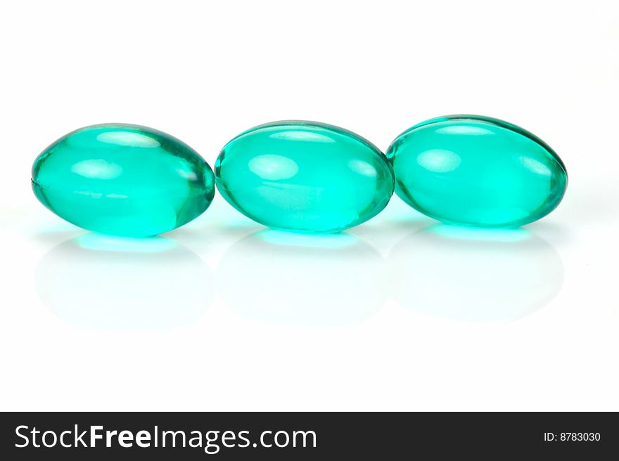 Headache Capsules isolated against a white background