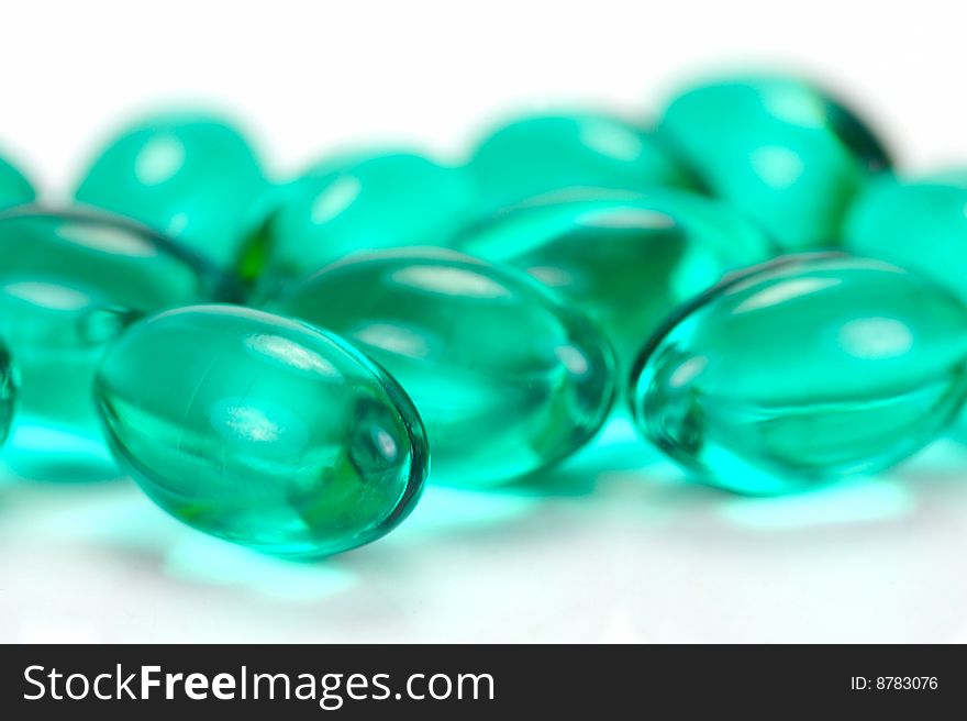 Headache Capsules isolated against a white background