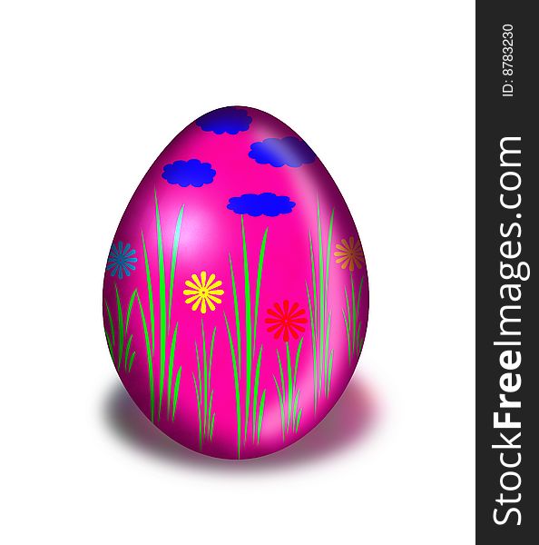 Easter egg is a symbol of the spring Christian festival.