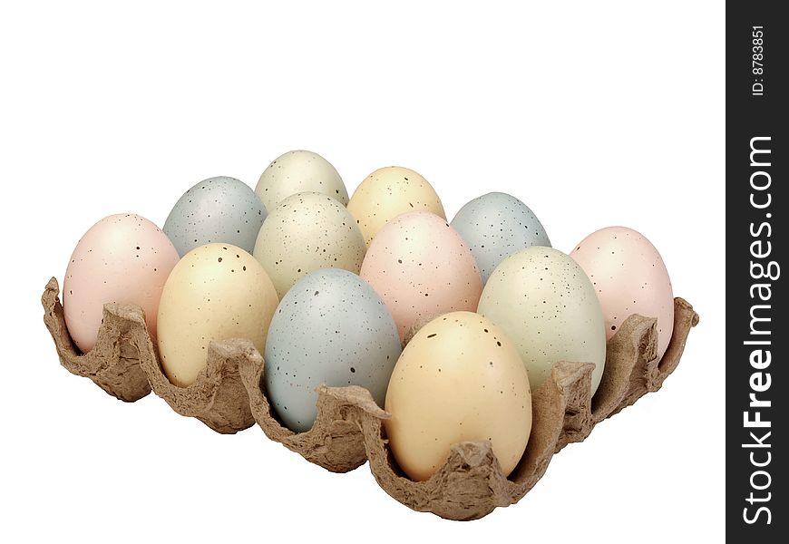 Pastel Eggs In Carton