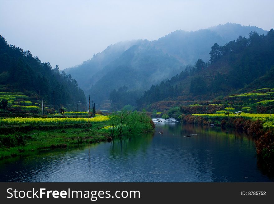 This is beautiful river in china