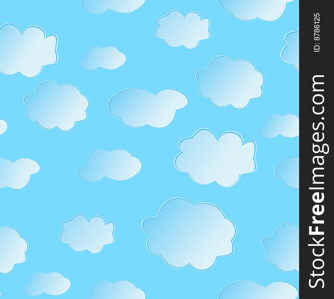 Vector Illustration Of Clouds