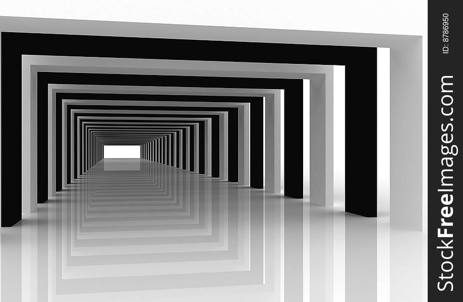 Three dimensional nonexistent abstract tunnel