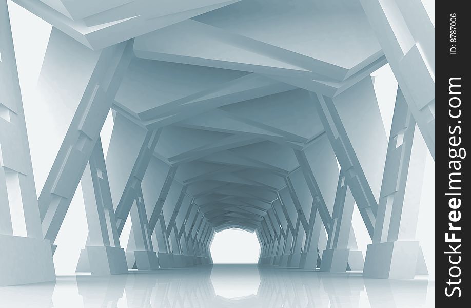 Three dimensional nonexistent abstract tunnel