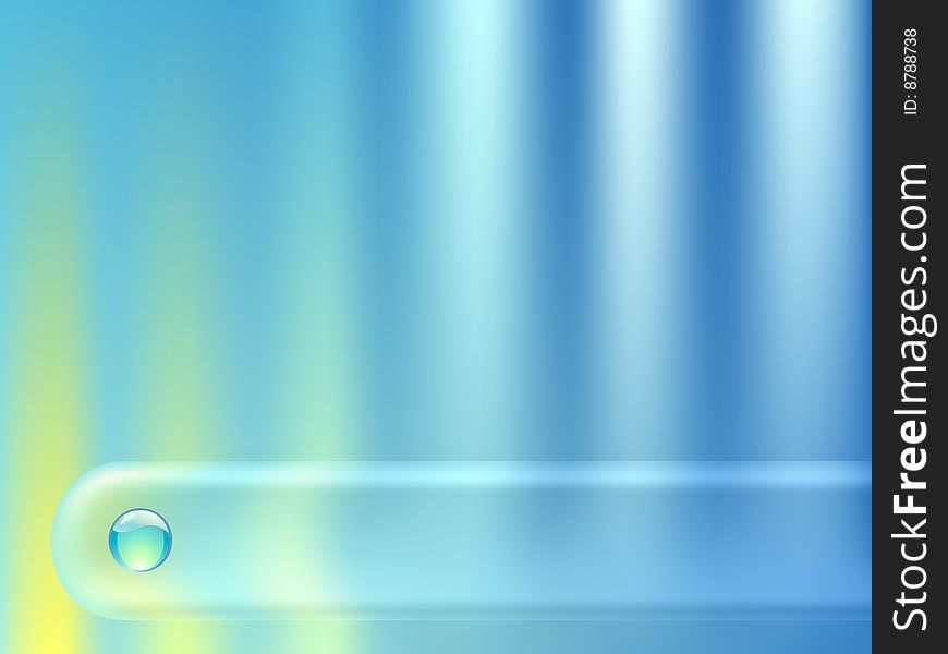 Striped abstract background with transparent bar