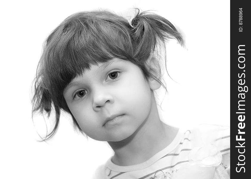 portrait of a little girl. portrait of a little girl