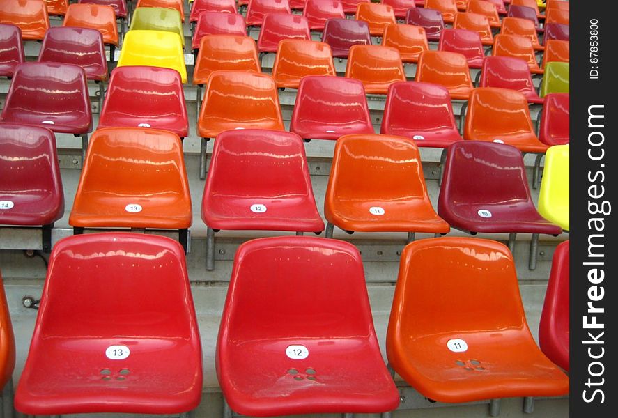 colorful-seats-in-a-stadium