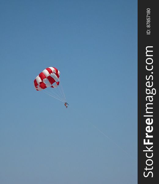 Red-and-white-parasail