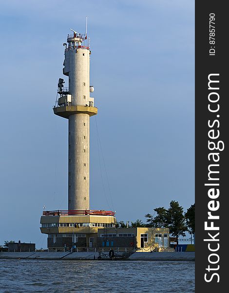 A 59 meter tall light tower placed where Danube&#039;s Sulina arm flows into the Black sea. A 59 meter tall light tower placed where Danube&#039;s Sulina arm flows into the Black sea.
