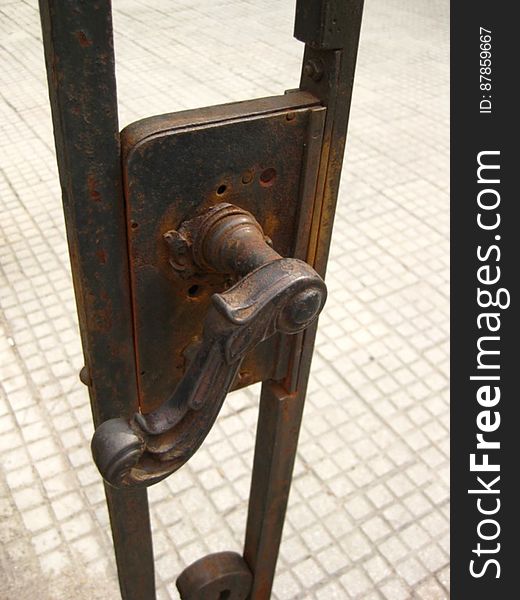 Wrought-iron-door-handle