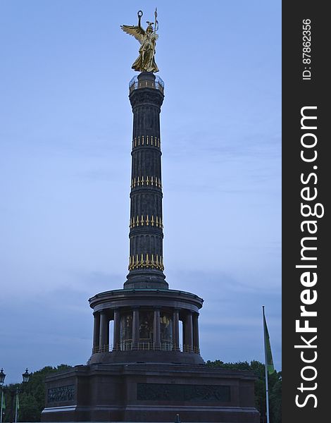 A famous Berlin landmark, Victory Column commemorates Prussian victories over Denmark, Austria and France in 19th century. A famous Berlin landmark, Victory Column commemorates Prussian victories over Denmark, Austria and France in 19th century.