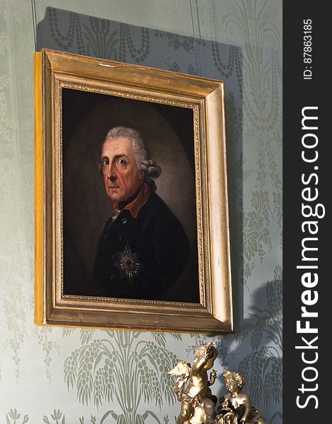 Portrait Of Frederick The Great By Anton Graff