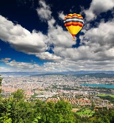 The Aerial View Of Zurich City Stock Images The Aerial View Of Zurich City Stock Images