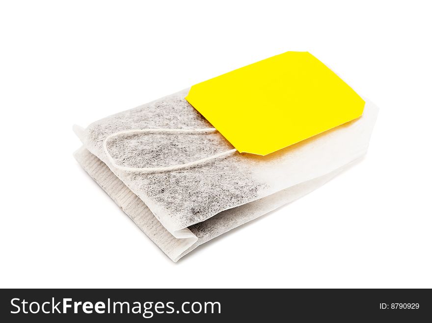 Tea in bags on a white background