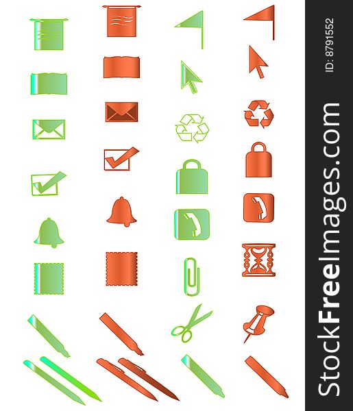 Variety icon for web, office, business and organizer presentation