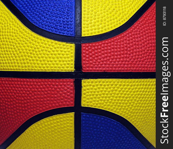 Closeup of a Colourful Sports Ball. Closeup of a Colourful Sports Ball