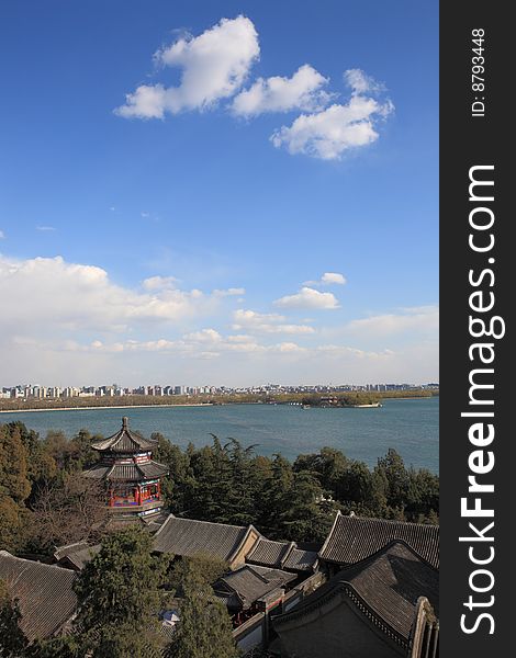 Beautiful landscape in the summer palace,beijing