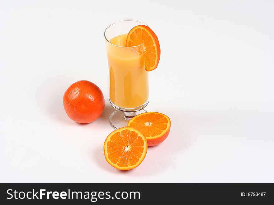 Fresh and cold orange juice. Fresh and cold orange juice