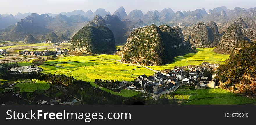 Wanfenlin National Park stands in Xinyi city of Guizhou province. Wanfenlin National Park stands in Xinyi city of Guizhou province.
