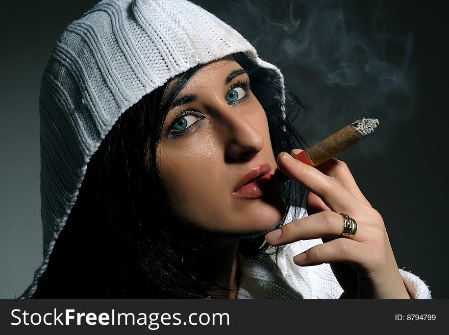 Beautiful Women Smoking