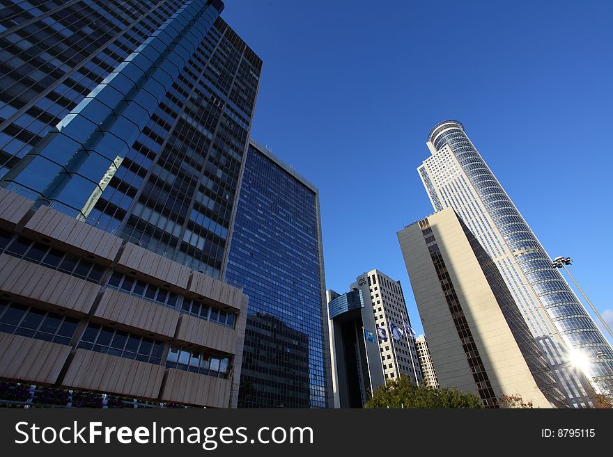 Skyscraper in the center of Tel Aviv