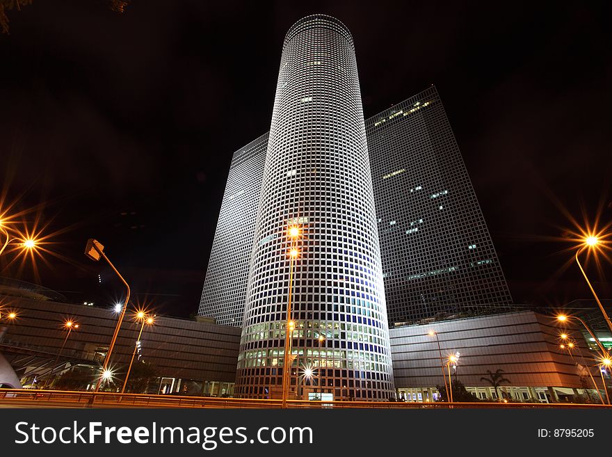 Skyscrapers in the center of Tel Aviv