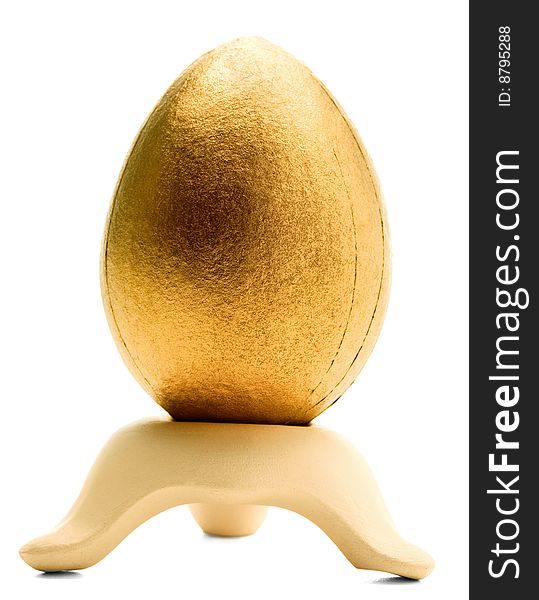One Golden Egg On A Stand