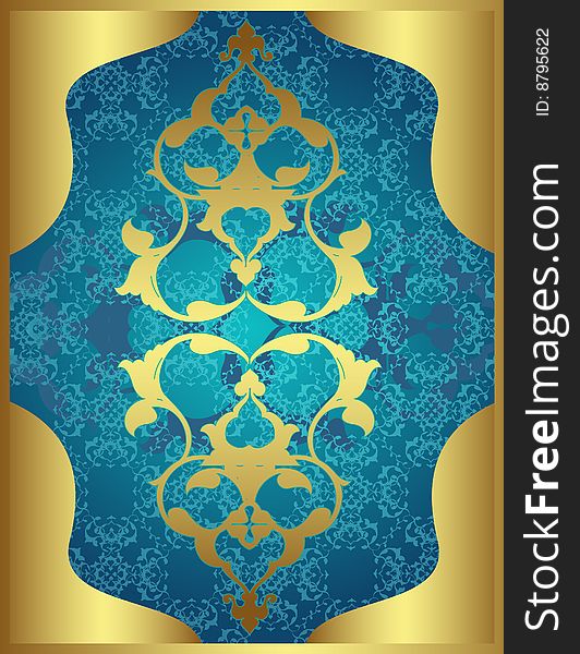 Traditional Ottoman Turkish Tile Illustration