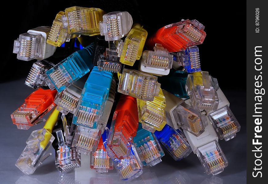 Varicoloured Network Connectors