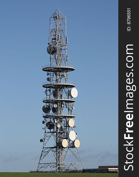 A Television Transmission and Aerial Mast. A Television Transmission and Aerial Mast.