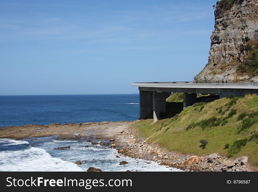 Sea Bridge along the coast south of Sydney