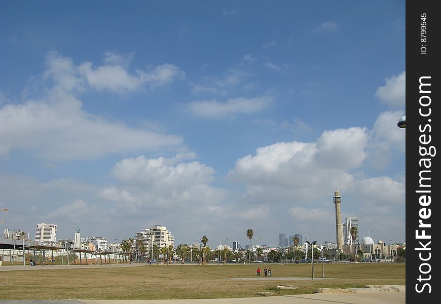 View of Tel Aviv city Israel. View of Tel Aviv city Israel