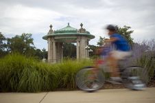 Bicyclist Blur Royalty Free Stock Photography Bicyclist Blur Royalty Free Stock Photography