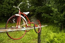 Bicycle Route Royalty Free Stock Image