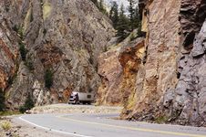 Scenic Mountain Highway Royalty Free Stock Images Scenic Mountain Highway Royalty Free Stock Images