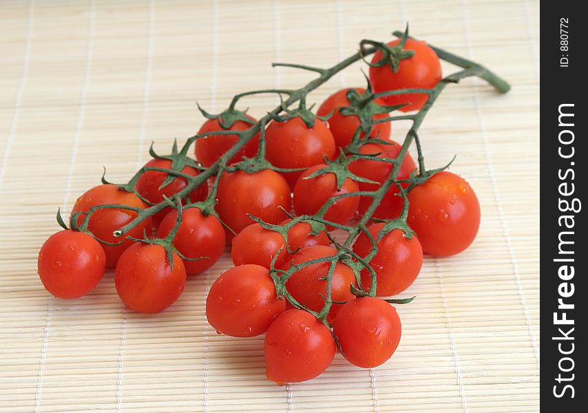 Red tomatoes close-up