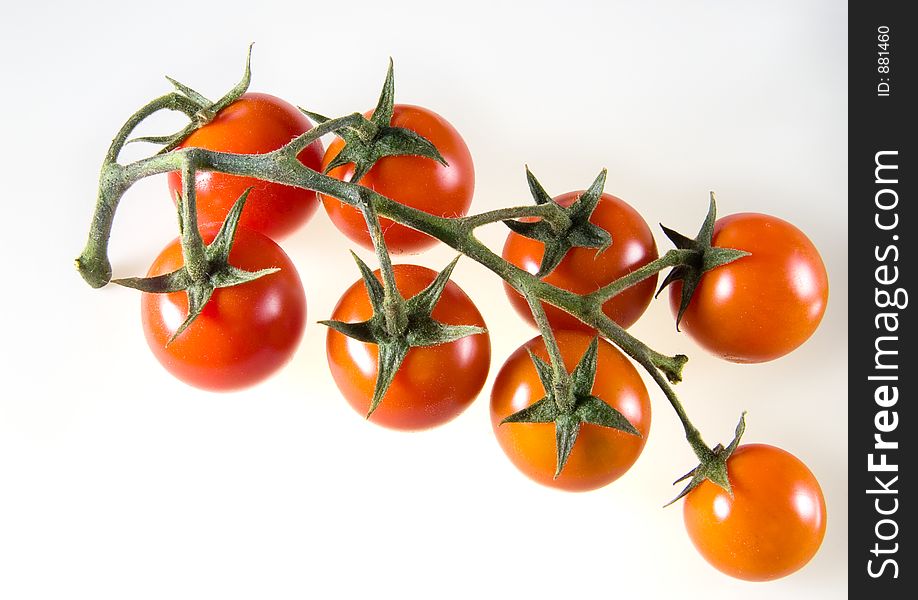 A set of cherry italian red tomatoes. A set of cherry italian red tomatoes.