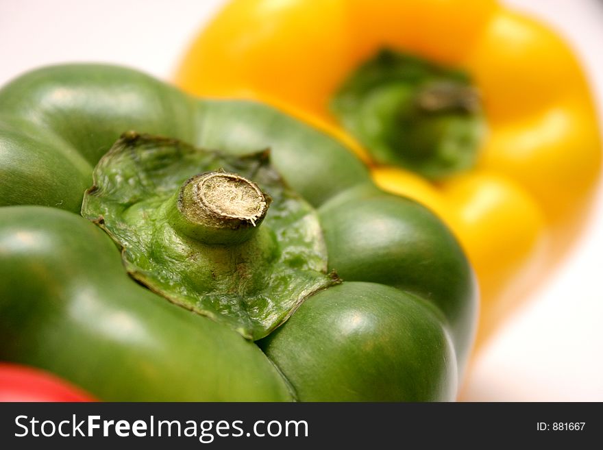 Peppers in closeup
