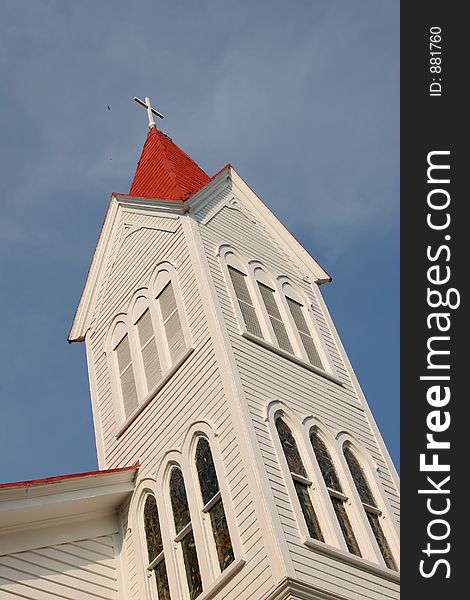 Historic church steeple in South Carolina